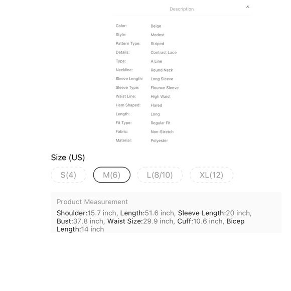 $6 Maxi dress new cream color $6 When bundled - Picture 3 of 12